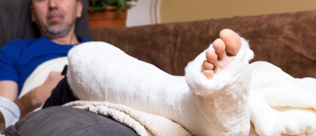 zzp'er arbeidsongeschikt door gebroken been
