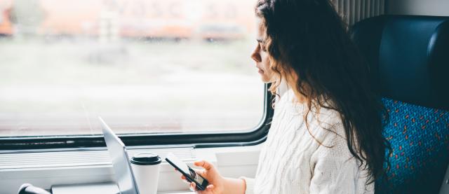 werken vrouw trein vrije rechten
