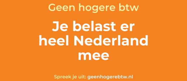Geen hogere btw