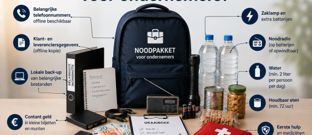 Wat zit er in een noodpakket voor ondernemers
