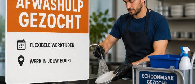 AI-gegenereerd gezocht afwashulp Temper uitzendbureau