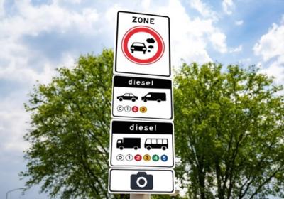 nieuw verkeersbord zero-emissiezone
