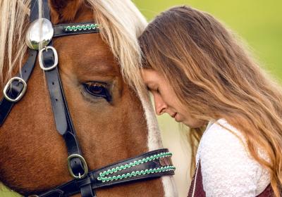 Paard en vrouw coach