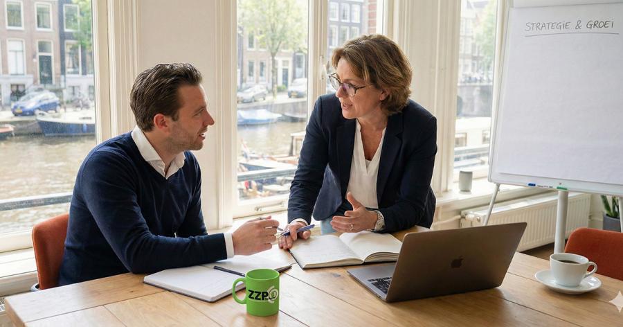 Sparren met ondernemerscoach van ZZP Nederland