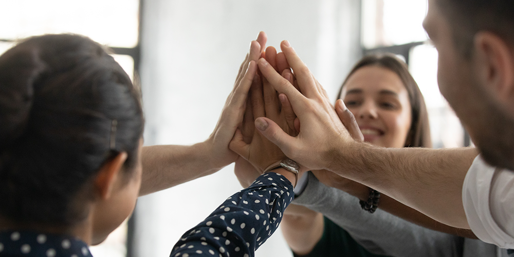 Ondernemers die samen een collectief vormen