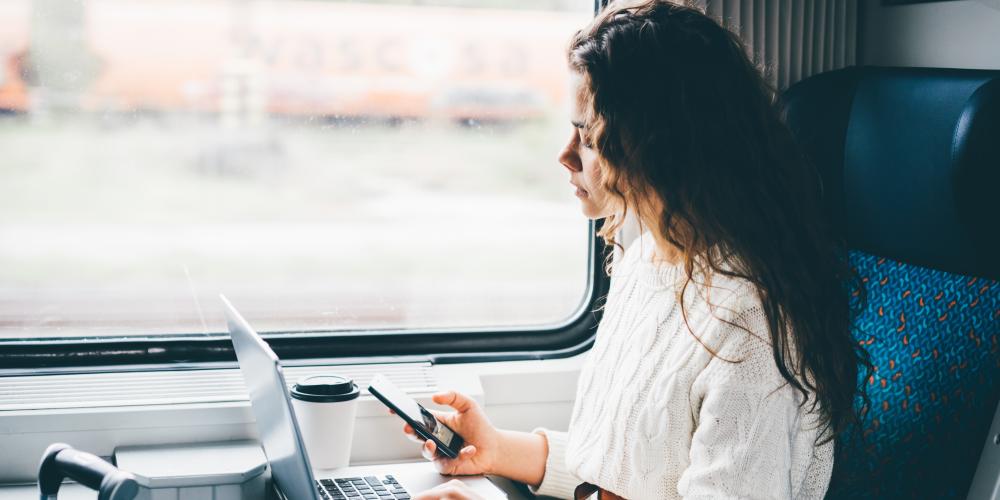 werken vrouw trein vrije rechten